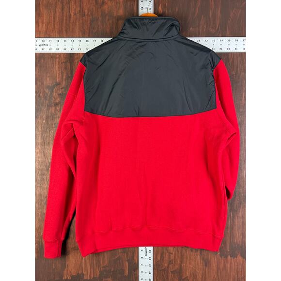 Texas Tech Red Raiders E5 1/4 Zip Fleece Pullover Jacket Red Black Men LargeNCAA - Picture 8 of 8